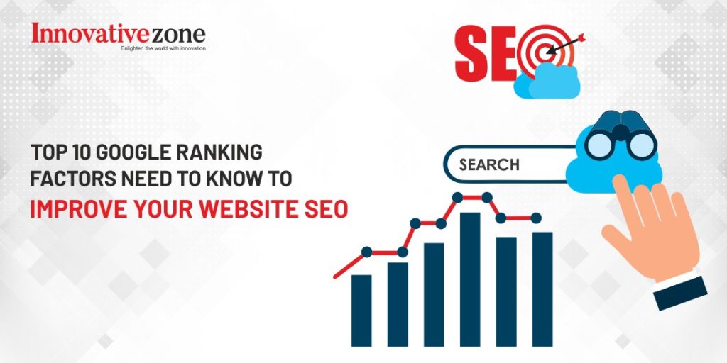 Top 10 Google ranking factors to improve your website SEO