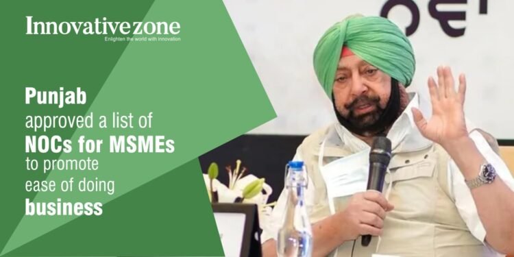 Punjab approved List of NOCs for MSMEs to boost ease of business