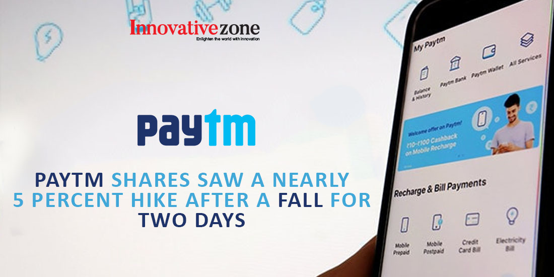 Paytm Shares saw a nearly 5 percent hike after a fall for two days