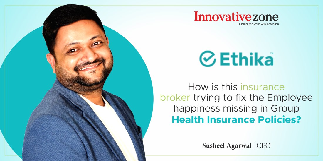 How is this insurance broker trying to fix the Employee happiness missing in Group Health Insurance Policies?