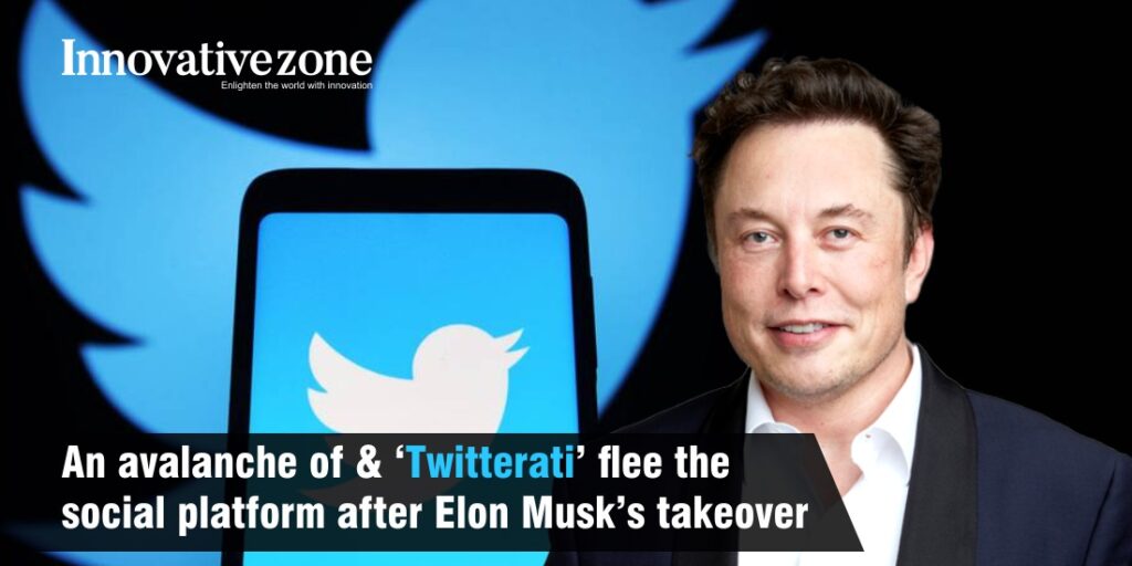 An avalanche of 'Twitterati' flee the social platform after Elon Musk's takeover