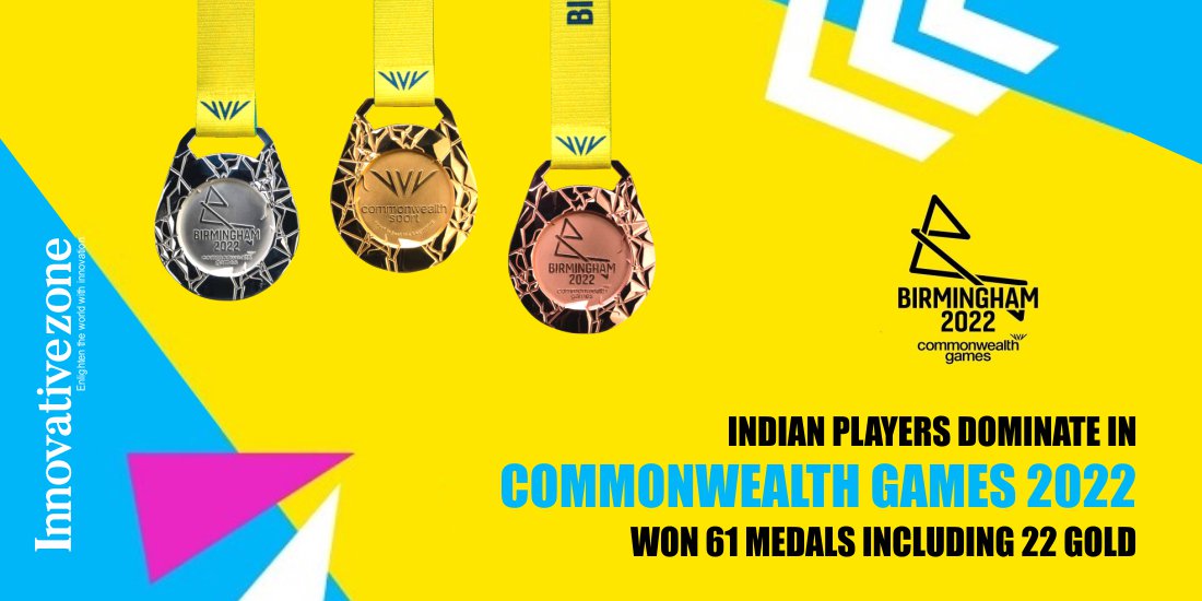 Indian players dominate in Commonwealth Games 2022; Won 61 medals including 22 gold