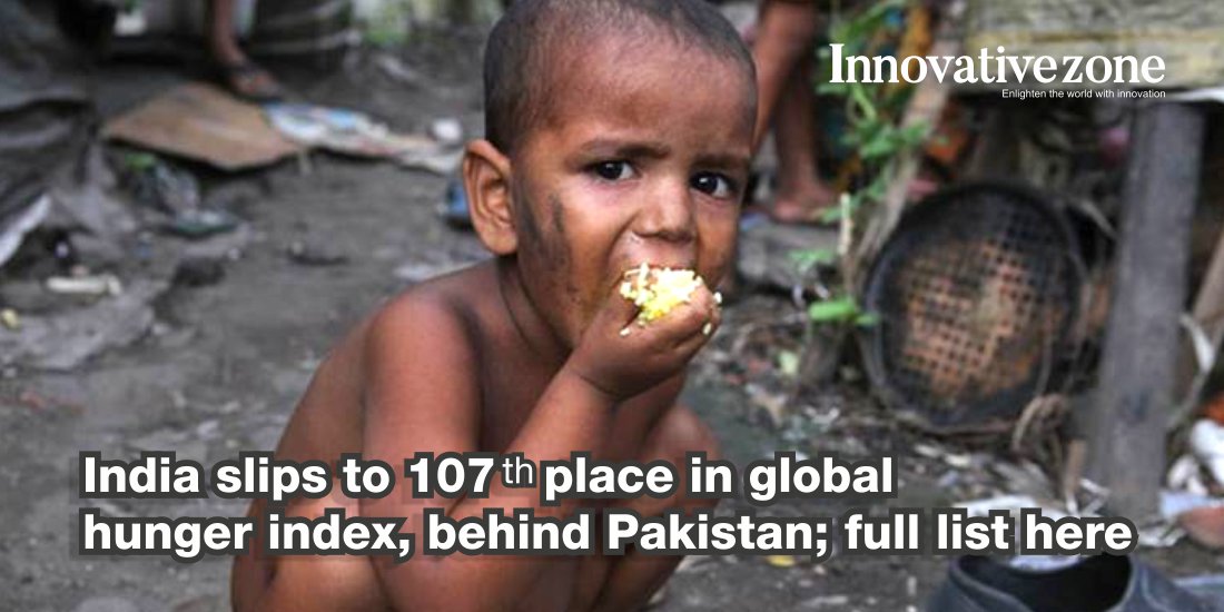India slips to 107th place in global hunger index, behind Pakistan; full list here
