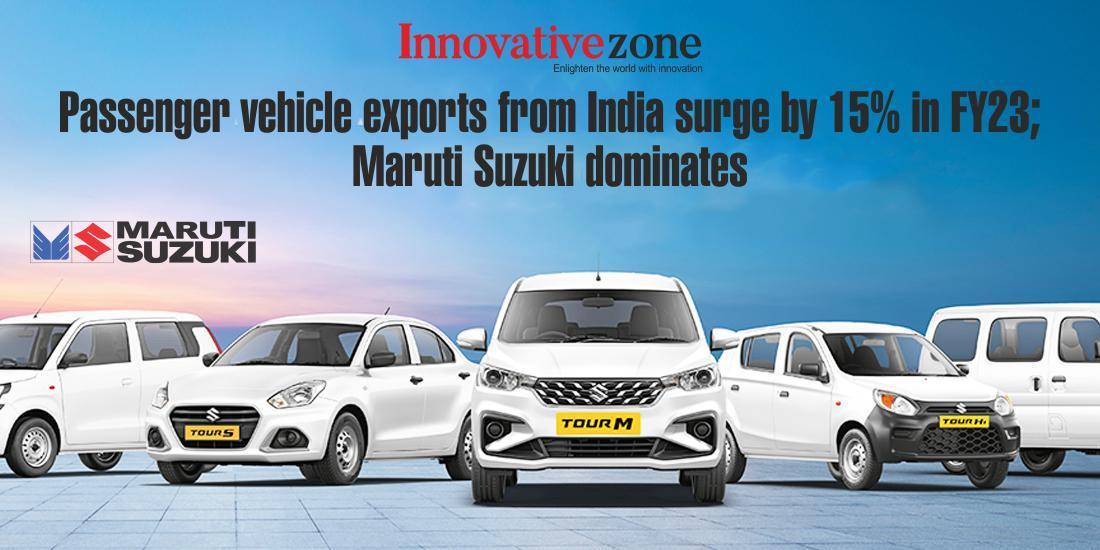 Passenger vehicle exports from India surge by 15% in FY23; Maruti Suzuki dominates