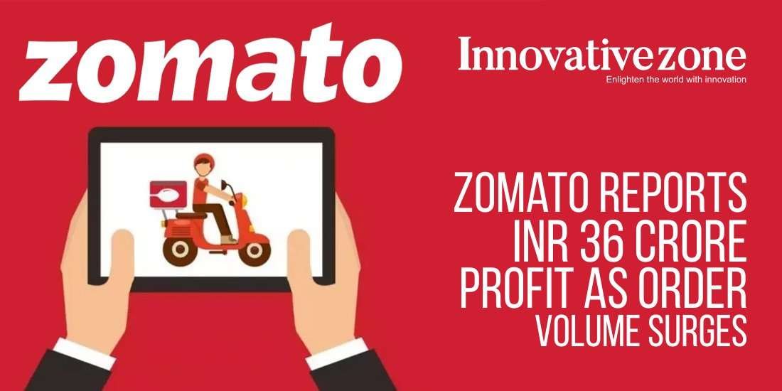 Zomato Reports INR 36 Crore Profit as Order Volume Surges