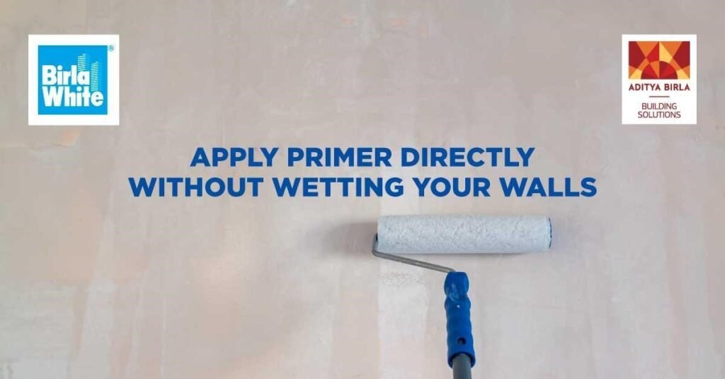 Is there a primer that I can just apply directly without the mess of wetting the walls first